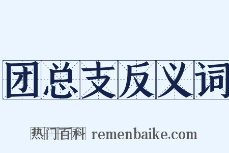 团总支反义词是什么意思的图片